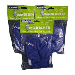 Cressi Babaloo 3 Pk, Size Xl, 18-24 Month Swim Diaper, Washable